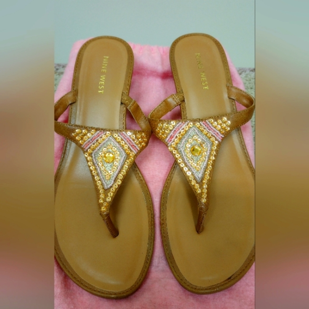 Women's wedge embellished sandals